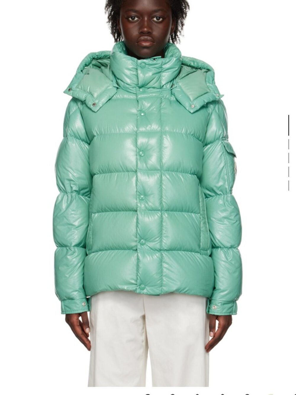 BRAND NEW WITH TAG MONCLER JACKET, SIZE 1, MAYA, MINT COLOUR